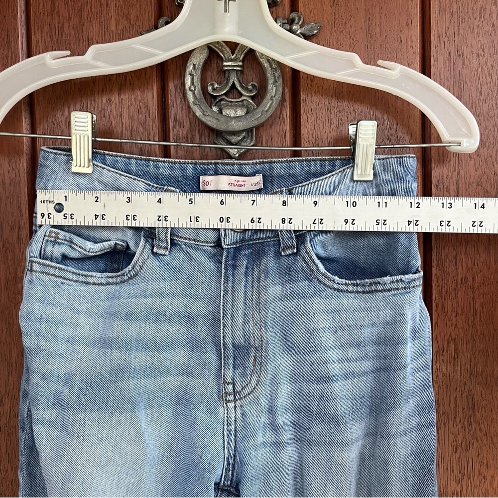 Sol Distressed Straight Leg Jeans - Picture 6 of 8